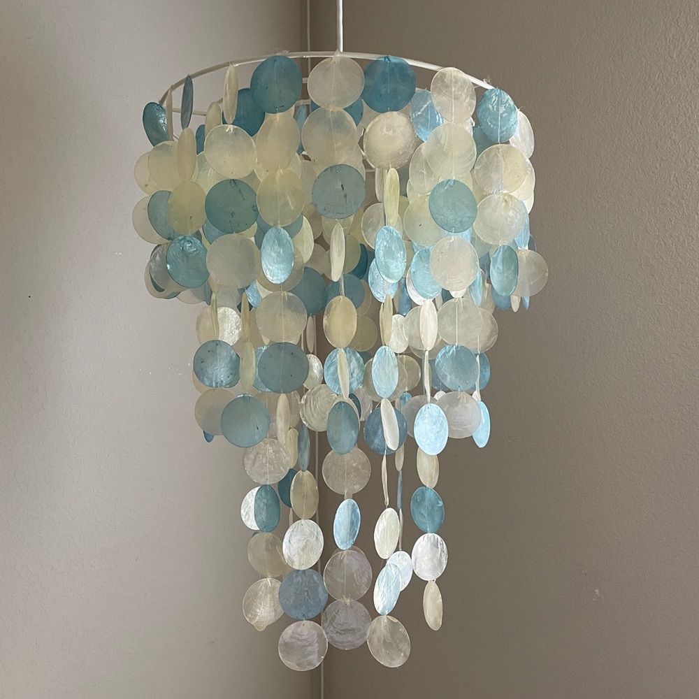 Pbteen capiz chandelier